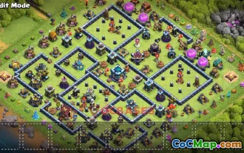 Town Hall 13 Farming Base | Clash of Clans TH13 Layout [Link] #50946