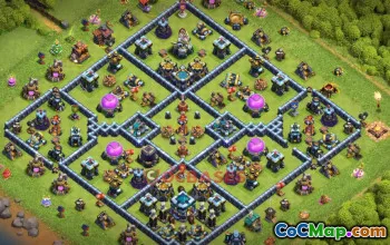 Town Hall 13 Farming Base - Clash of Clans Tips & Links #50682