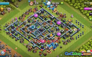 Town Hall 13 Hybrid Base: Anti Queen Walk Layouts | CoC #23521