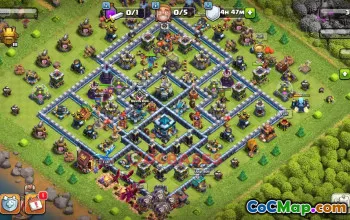 Town Hall 13 Hybrid Base | Clash of Clans Anti-Air Design #51547