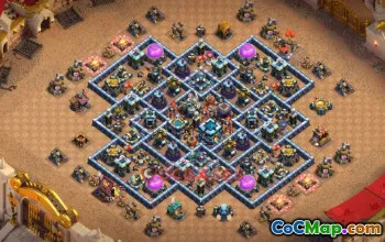 Town Hall 13 Hybrid Base | Clash of Clans Clash of Clans #49444