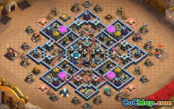 Town Hall 13 Hybrid Base – Clash of Clans | Copy Base Link #49465