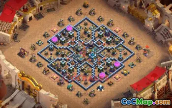 Town Hall 13 Hybrid Base Design | Clash of Clans Guide - base-link #49470