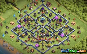 Town Hall 13 Hybrid Base with Copy Link #55402