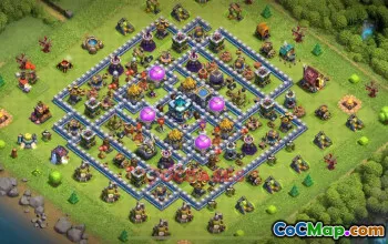 Town Hall 13 Hybrid Base with Copy Link #55693