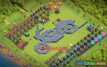 Town Hall 13 Progress Base | Clash of Clans Fun Copy Links #21603
