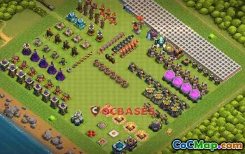 Town Hall 13 Progress Base - Compact Copy Link for Clash of Clans #23883
