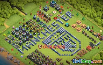 Town Hall 13 Progress Base for Clash of Clans - Fun Tips! #20378