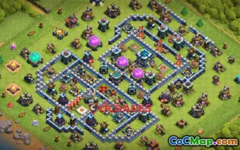 Town Hall 13 Trophy Base - Anti 3 Star & Clan War League #21513
