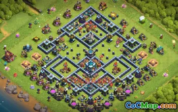 Town Hall 13 Trophy Base | Clash of Clans   #49516