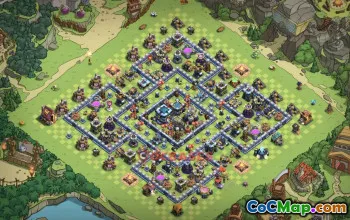 Town Hall 13 Trophy Base | Clash of Clans Anti 2/3 Star Link #49454