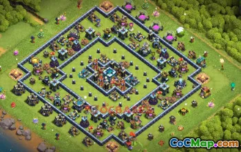 Town Hall 13 Trophy Base – Clash of Clans Base Link #49523