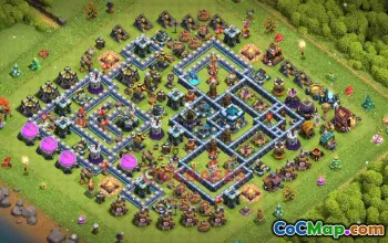 Town Hall 13 Trophy Base | Clash of Clans Best Defense #49460