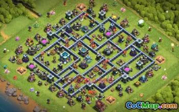 Town Hall 13 Trophy Base – Clash of Clans | Copy Base Link #49526