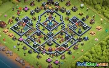 Town Hall 13 Trophy Base | Clash of Clans Defense Strategies #49519