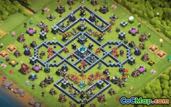 Town Hall 13 Trophy Base - Clash of Clans Links #49520
