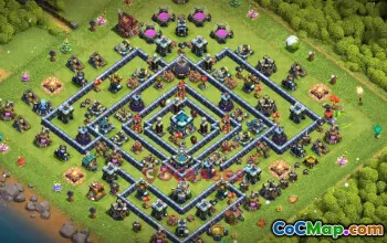 Town Hall 13 Trophy Base | Clash of Clans Strategy & Defense #49517