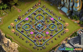 Town Hall 13 Trophy Base with Copy Link #55404