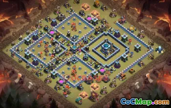 Town Hall 13 War Base | Anti 3 Star Clash of Clans Base Link #50947