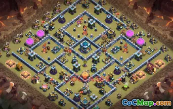 Town Hall 13 War Base - Anti 3-Star Design & Strategy #52373