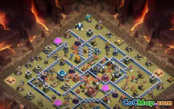 Town Hall 13 War Base – Clash of Clans | Copy Base Link #49453