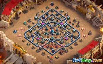 Town Hall 13 War Base - Clash of Clans | Copy Base Link #49474