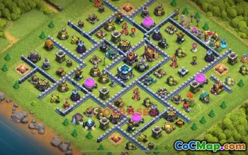 Town Hall 13 War Base | Clash of Clans Defense @meerqureshi21 #48796
