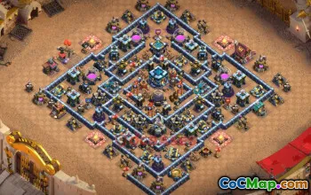 Town Hall 13 War Base – Clash of Clans Defense Link #49510