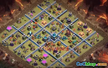 Town Hall 13 War Base - Clash of Clans Defense & War Link #48784