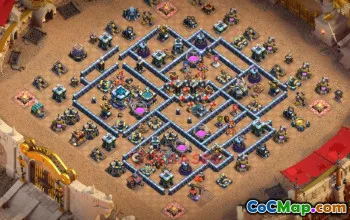 Town Hall 13 War Base - Clash of Clans Strategy & Defenses #49489