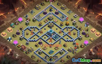 Town Hall 13 War Base | Clash of Clans TH13 Anti 3⭐️ #50692