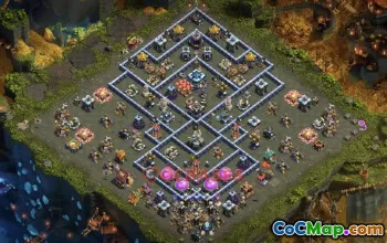 Town Hall 13 War Base | Clash of Clans War Defense Link #50707