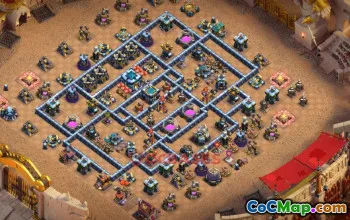 Town Hall 13 War Base | Clash of Clans War Layouts & Bases #49493