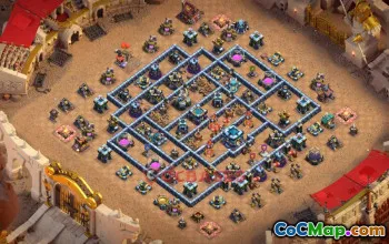 Town Hall 13 War Base | Clash of Clans War Layouts & Strategies #49511