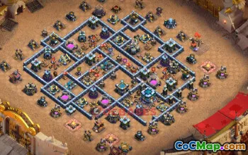 Town Hall 13 War Base | Clash of Clans War Strategies {Base Link} #49514