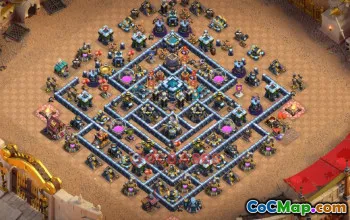 Town Hall 13 War Base | Clash of Clans War Strategy (Base Link) #49509