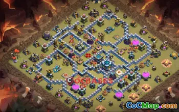 Town Hall 13 War Base Copy Link - Clash of Clans Strategy #23642