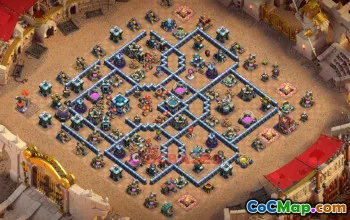 Town Hall 13 War Base & Copy Link - Clash of Clans War Strategy #49475