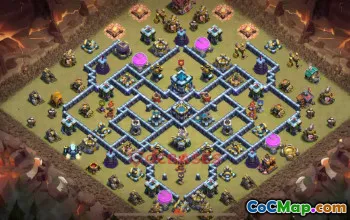 Town Hall 13 War Base - Strong Clash of Clans Defense 💪 | Copy Link #50942