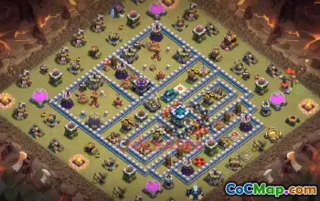 Town Hall 13 War Base: The Box 🎁 | Clash of Clans Copy Link #19744