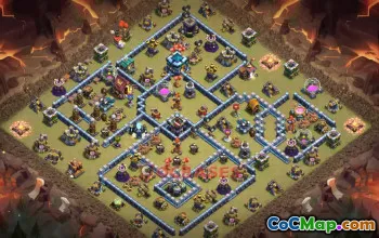 Town Hall 13 War Base with Copy Link #55670