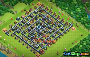 Town Hall 13 War Base with Copy Link #55675