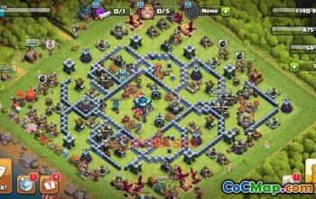 Town Hall 13 War Base with Copy Link #55708