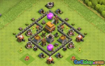 Rathaus 14 Basislayouts: CoC -Karten für Krieg, Landwirtschaft und mehr #13023