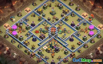 Town Hall 14 ბაზის განლაგება COC– ისთვის - რუქები და ბმულები #12995