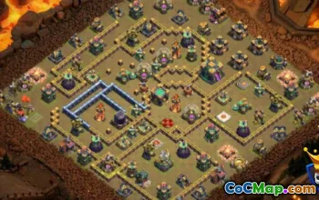 Ратуша 14 базовых макетов для COC: Карты и стратегии № 16044