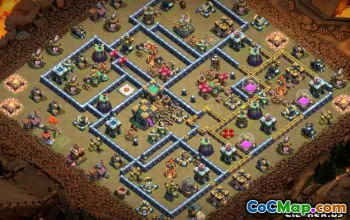 Town Hall 14 Base Layouts for CoC: War Maps & Home Village #13934