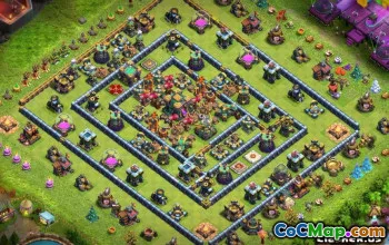 Town Hall 14 COC Base Layouts: Jordbruk och trofékartor #13914