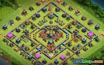 Town Hall 14 COC Base Layouts: Jordbruk och trofékartor #15110