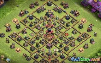 Town Hall 14 COC Base Layouts: Jordbruk och trofékartor #15484